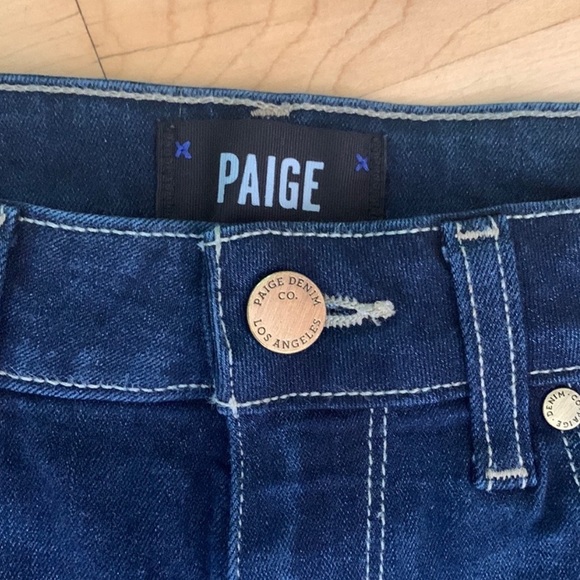 Paige Hoxton Ankle “Calani” Dark Wash Jeans - Picture 12 of 15